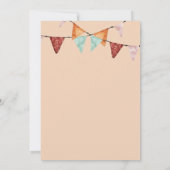 Boho meisjes die op een sluimerfeest rondgaan kaart (Achterkant)