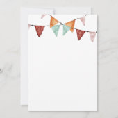 Boho-meisjes kampeer-slaperijfeest uitnodiging (Achterkant)