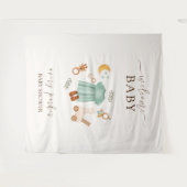 Boho Meisjes Kleding Baby shower Welkomstbord Wandkleed (Voorkant (horizontaal))