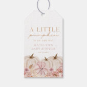 Boho Meisjes Pampas Gras Pompoen Favor & Cadeaulabel (Voorkant)