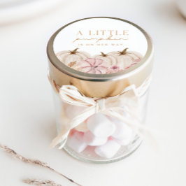 Boho Meisjes Pampas Grass Pumpkin Custom Ronde Sticker