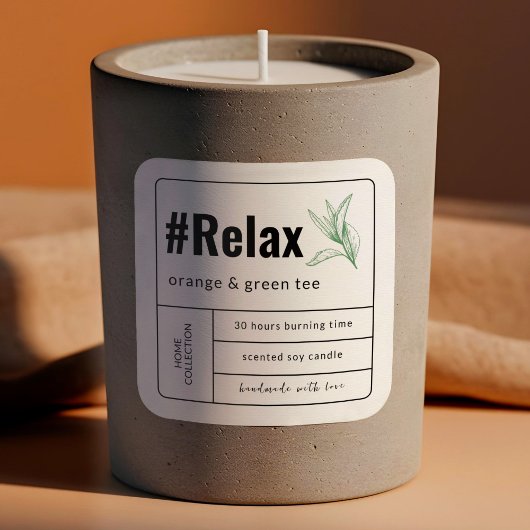 Boho Melkachtige Kraft Beige Botanische Papier Kaa Vierkante Sticker