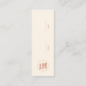 Boho Merkprijs Hanging Label (Achterkant)