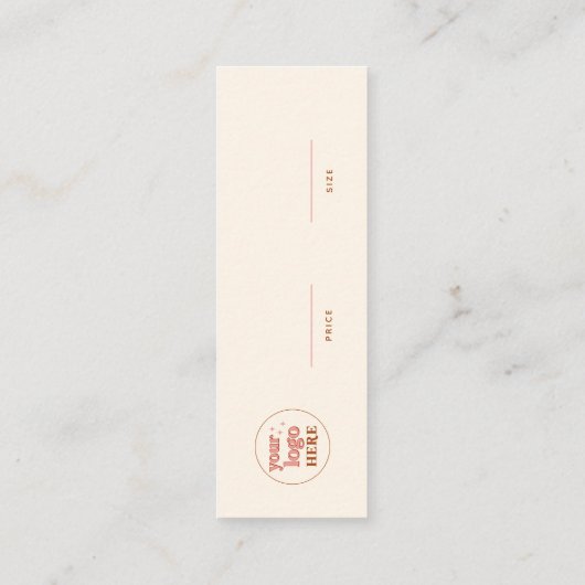 Boho Merkprijs Hanging Label (Achterkant)