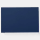 Boho Merlot Navy Blue Floral Antlers Weddenschap Gastenboek (Achterkant)