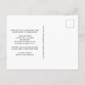 Boho Merry Christmas New Home Vakantie Verhuizen Aankondigingskaart (Achterkant)