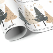 Boho Merry Kerstmis Cadeaupapier (Rol Hoek)