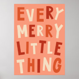 Boho Merry Little Thing Kinder kerstArt Print