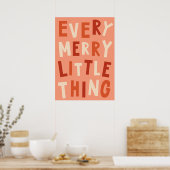 Boho Merry Little Thing Kinder kerstArt Print (Keuken)