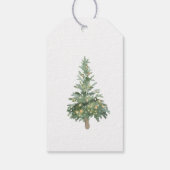 Boho Merry Waterverf Tree Cadeaulabel (Achterkant)