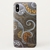 Boho Metallic Swirls en Stippen Case-Mate iPhone Case (Achterkant)