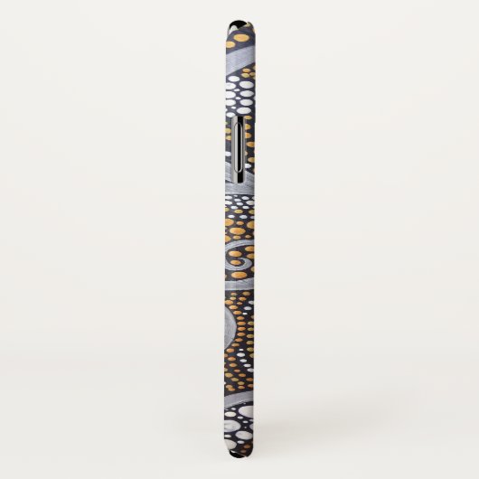 Boho Metallic Swirls en Stippen Case-Mate iPhone Case (Achterkant / rechts)