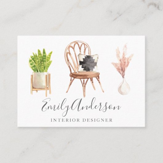 Boho-meubelen Interior Design Visitekaartje (Voorkant)