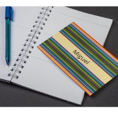 Boho Mexicaanse Serape Strepen Aangepaste Naam Briefkaart