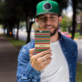 Boho Mexicaanse Serape Strepen Aangepaste Naam Case-Mate iPhone Case