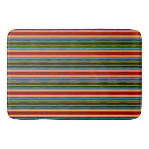 Boho Mexicaanse Serape Strepen   Psychedelische Bo Badmat