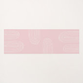 Boho Mid Century Chic Rainbow Monogram Yogamat (Achterkant (horizontaal))