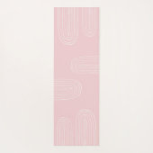 Boho Mid Century Chic Rainbow Monogram Yogamat (Achterkant)