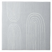 Boho Mid Century Chic Rainbow Tegeltje (Voorkant)