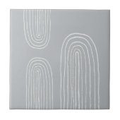 Boho Mid Century Chic Rainbow Tegeltje (Voorkant)