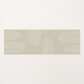 Boho Mid Century Chic Rainbow Yogamat (Achterkant (horizontaal))