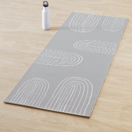 Boho Mid Century Chic Rainbow Yogamat
