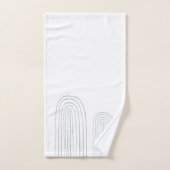 Boho Mid Century Chic Regenboog Bad Handdoek (Handdoek)