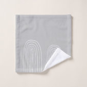 Boho Mid Century Chic Regenboog Bad Handdoek (Wasdoekje)