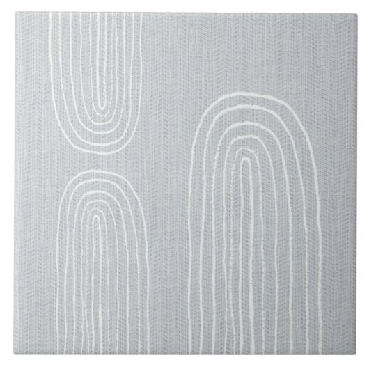 Boho Mid Century Chic Regenboog Tegeltje (Voorkant)