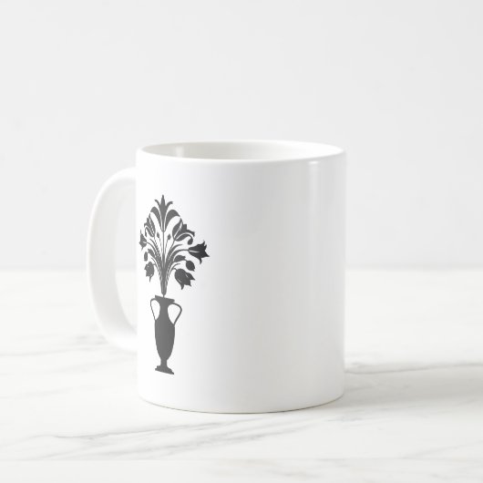 Boho Mid Century Flower Pot Koffiemok (Voorkant links)