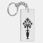 Boho Mid Century Flower Pot Sleutelhanger (Voorkant Links)