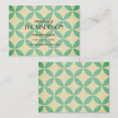 Boho Mid Century Modern Geometrische kunst Visitekaartje (Voorkant / Achterkant)