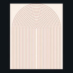 Boho Mid Century Modern Line Rainbow 5 Poster<br><div class="desc">Boho Mid Century Modern Line Rainbow Arch 5</div>