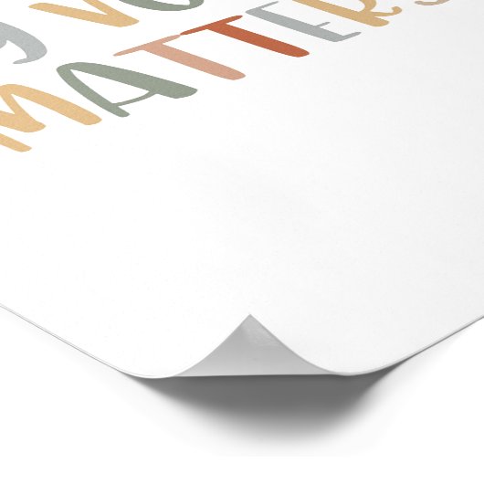 Boho mijn stem is belangrijk voor Poster (Hoek)