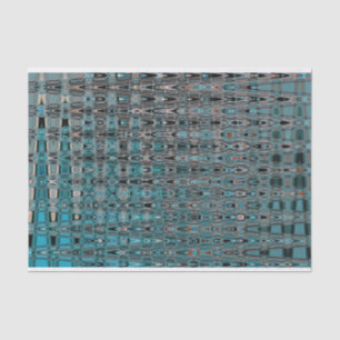 Boho Millefiori Mosaic Abstract Turquoise Oranje Tissuepapier