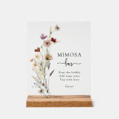 Boho Mimosa Bar Acrylaat Bord (Voorkant)