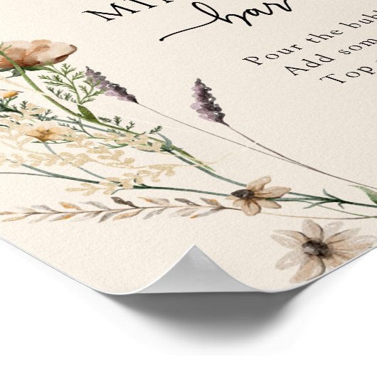 Boho Mimosa Bar Poster (Hoek)