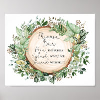 Boho Mimosa Bar Rustieke Groene Bruidsdouche