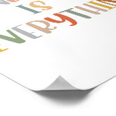 Boho Mindset is alles poster (Hoek)