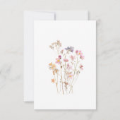Boho Minimaal Gedroogde Wilde Bloem Botanische Tro Save The Date (Achterkant)