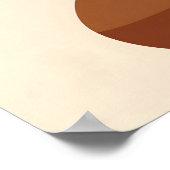 Boho Minimaal Vaas Botanisch Neutraal Terracotta Poster (Hoek)