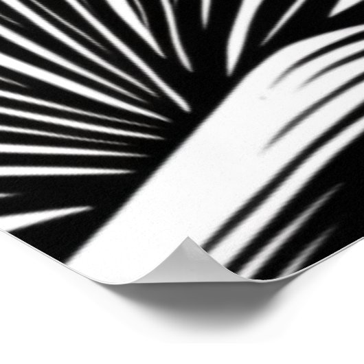 Boho Minimal Black and White Landscape Poster (Hoek)