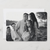 Boho Minimal Christmas Kaart 4 Foto's Vakantie Kaa (Achterkant)