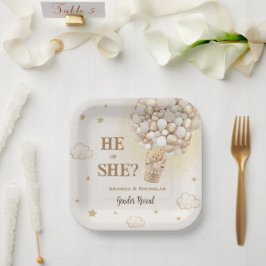 Boho Minimal Geslacht Reveal Beer Papieren Bordje