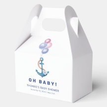 Boho Minimal Nautical Anchor Balloon Baby shower