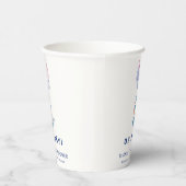 Boho Minimal Nautical Anchor Balloon Baby shower Papieren Bekers (Rechts)