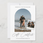 Boho Minimal Snapshot Foto's Fotografie Gift Kaart (Voorkant)