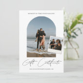 Boho Minimal Snapshot Foto's Fotografie Gift Kaart (Staand voorkant)