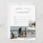 Boho Minimal Snapshot Foto's Fotografie Gift Kaart (Achterkant)