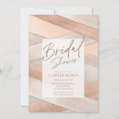 Boho Minimale Bridal Shower-uitnodiging Kaart (Voorkant)